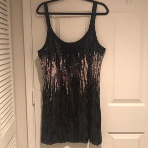 Armani Exchange sequin tank dress